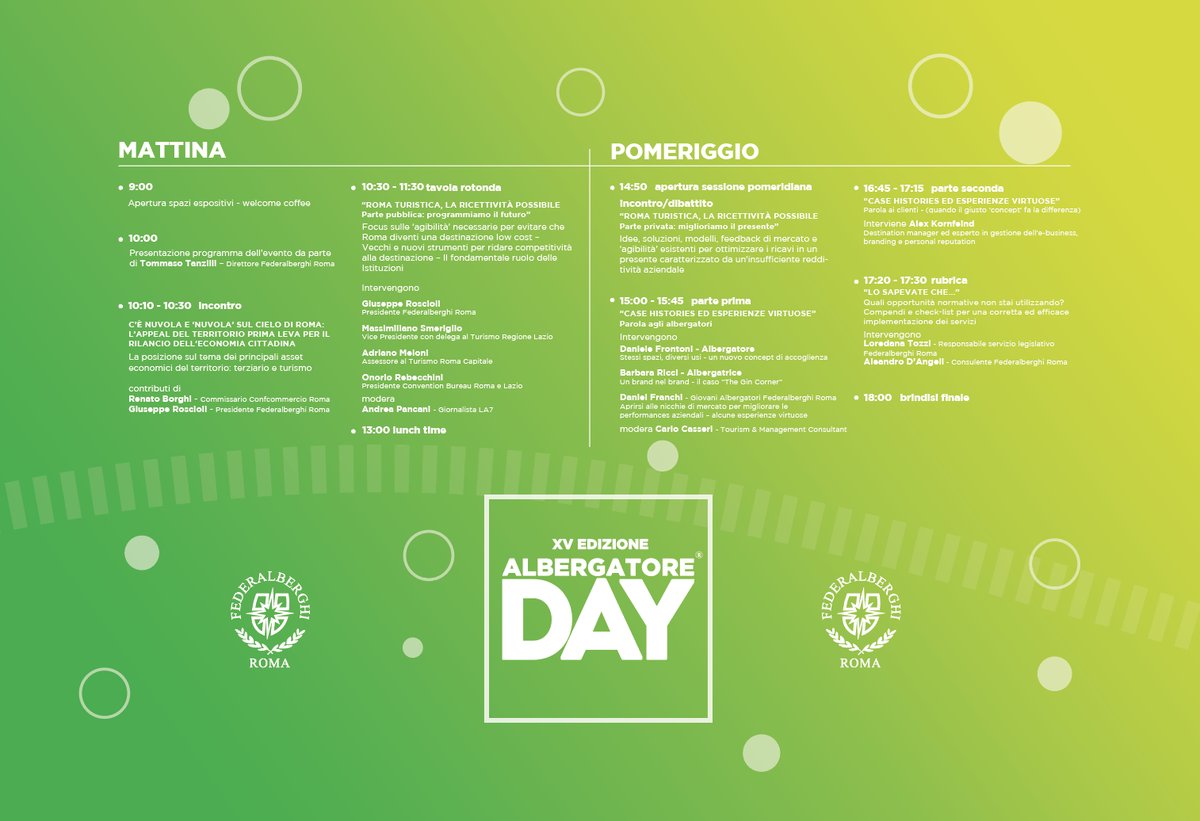 Albergatore Day, a Roma con Federalberghi il 24 gennaio